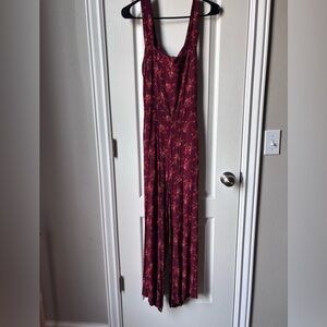 Madewell Burgundy Floral Romper